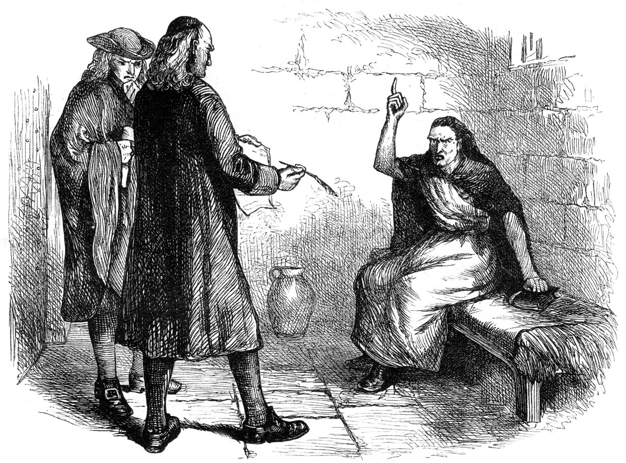 Martha Corey e seus promotores, Salem, Massachusetts, c1692 c1880 de Unbekannt