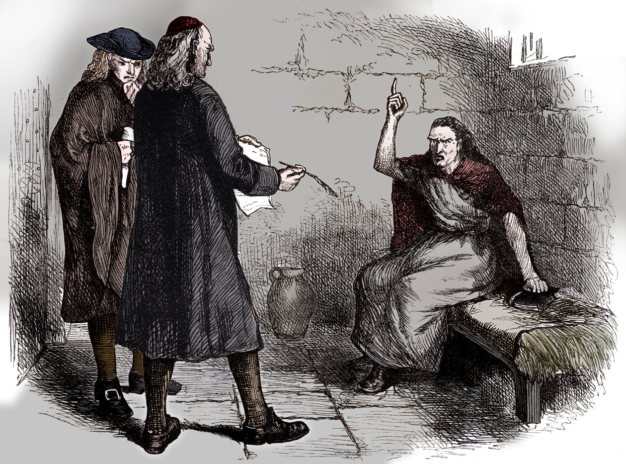 Martha Corey e seus promotores, Salem, Massachusetts, c1692 c1880 de Unbekannt