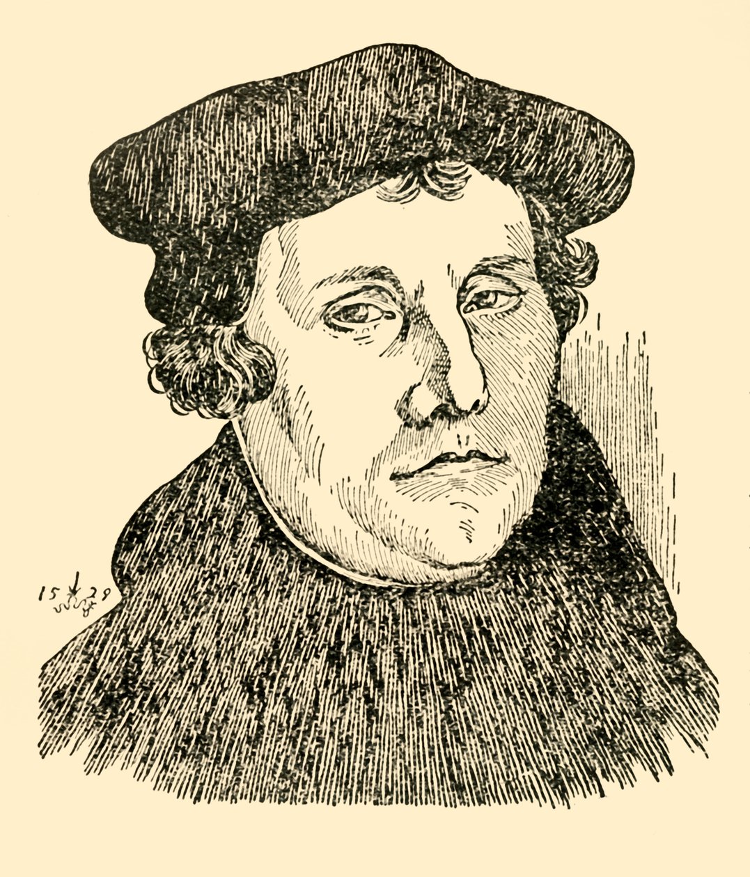 Martin Luther, 1529, c1930. de Unbekannt