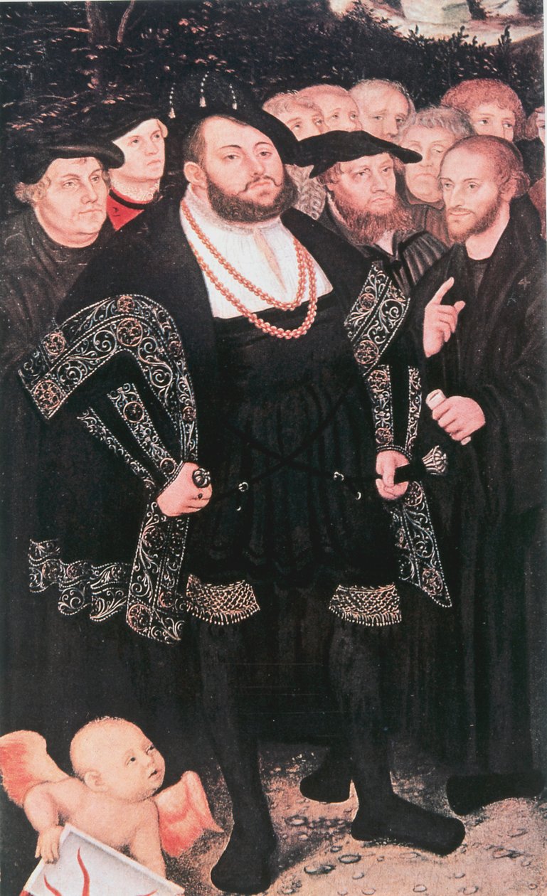 Martin Luther com reformadores, c1530 de Unbekannt
