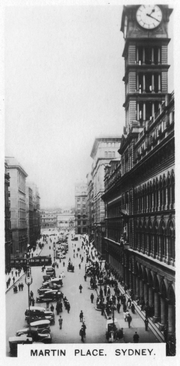 Martin Place, Sydney, 1928 de Unbekannt