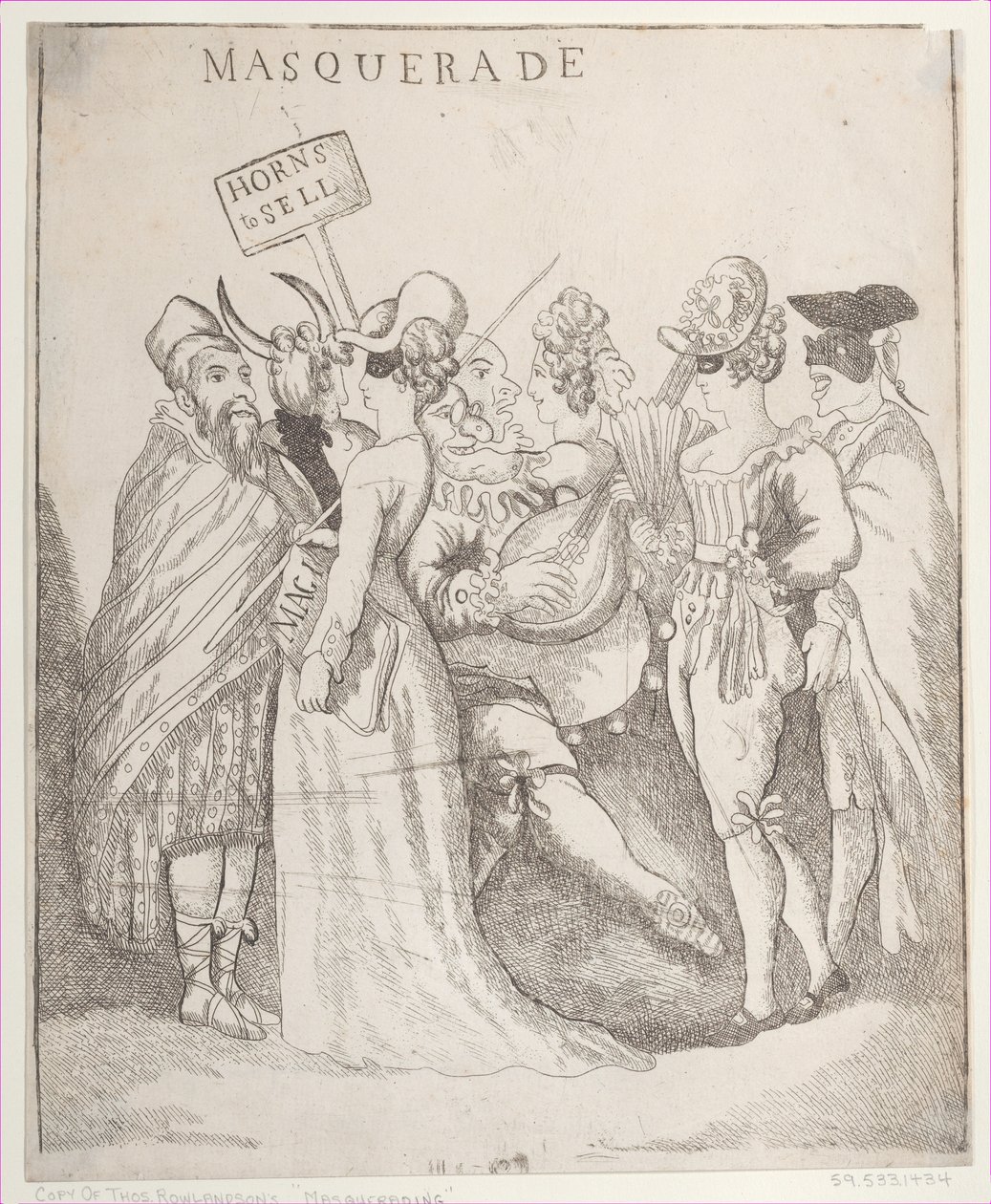 Masquerade, [30 de agosto de 1811], cópia depois., [30 de agosto de 1811], cópia depois. de Unbekannt