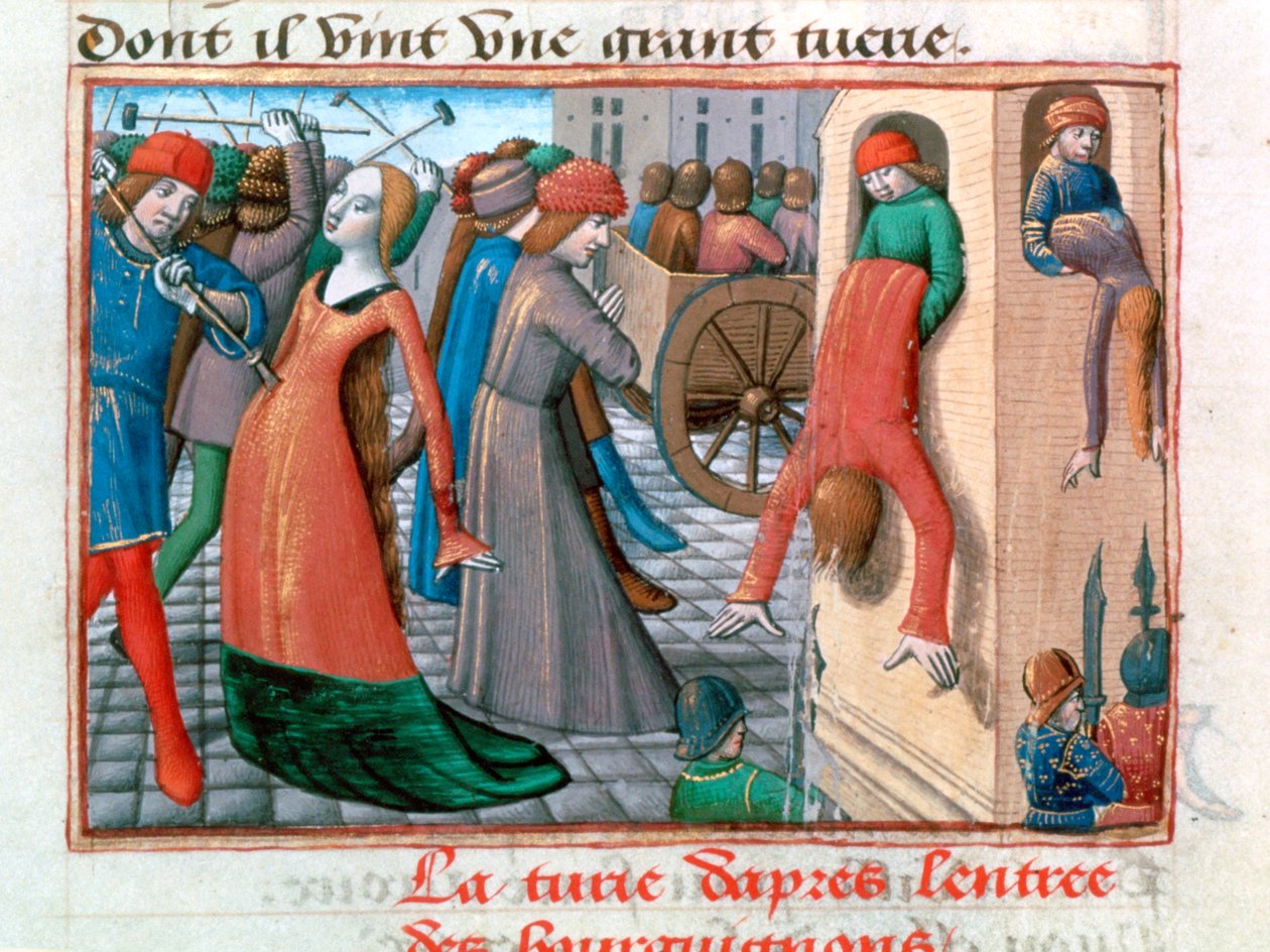 Massacre dos Armagnacs pelos Bourguignons, Paris, 1418, 1484 de Unbekannt