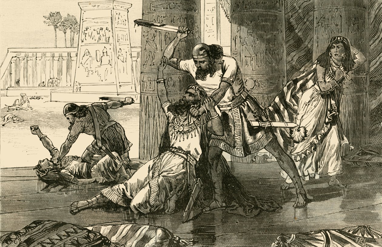 Massacre dos hivitas por Simeão e Levi, 1890. de Unbekannt