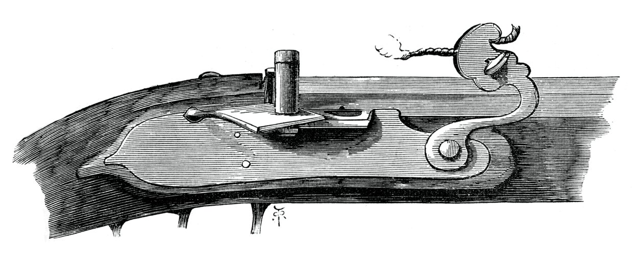 Matchlock, final do século XVII, da Torre de Londres, c1880 de Unbekannt