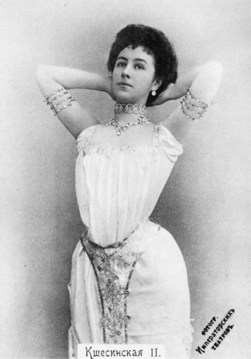 Matilda Kschessinska como Princesa Aspicia no balé A Filha dos Faraós de Unbekannt