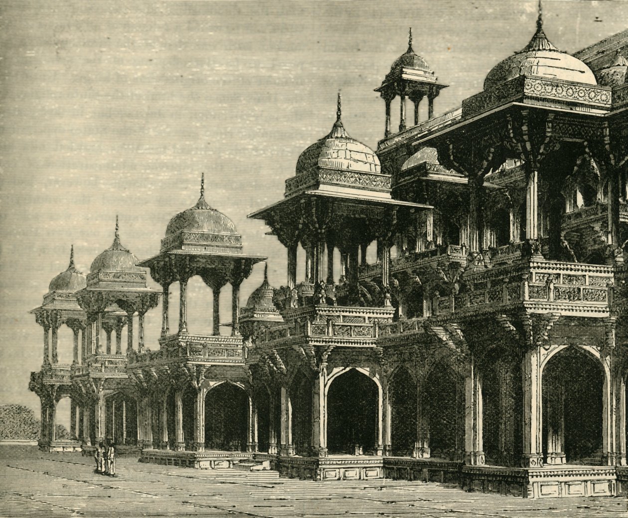 Mausoléu de Akbar, Secundra, 1890. de Unbekannt