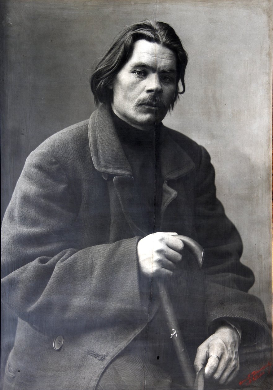 Maxim Gorky, autor russo, c1901-c1902 de Unbekannt
