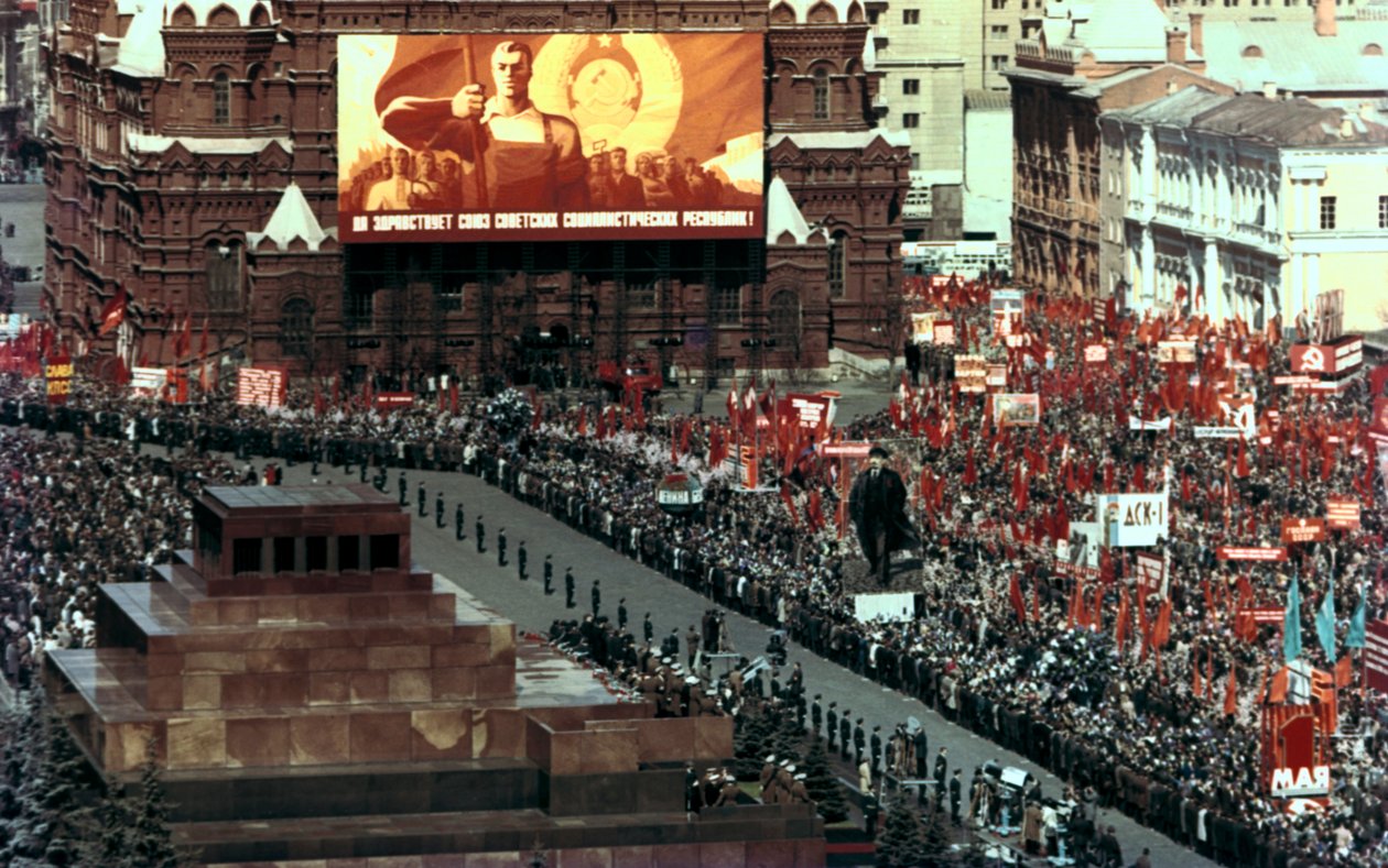 Desfile do primeiro de maio, Praça Vermelha, Moscou, 1972 de Unbekannt