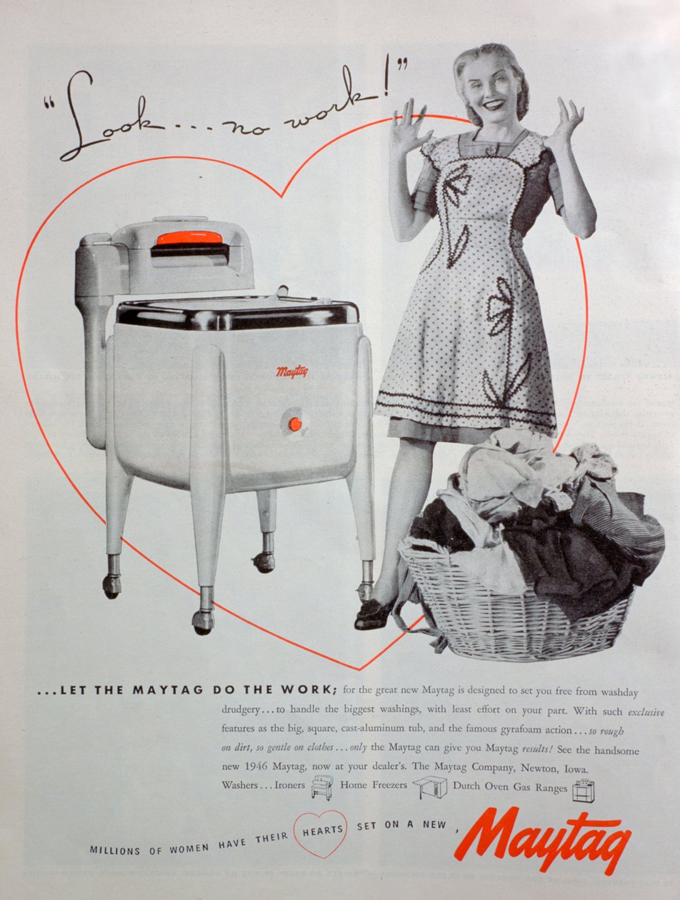 Anúncio da máquina de lavar roupa Maytag, 1946 de Unbekannt