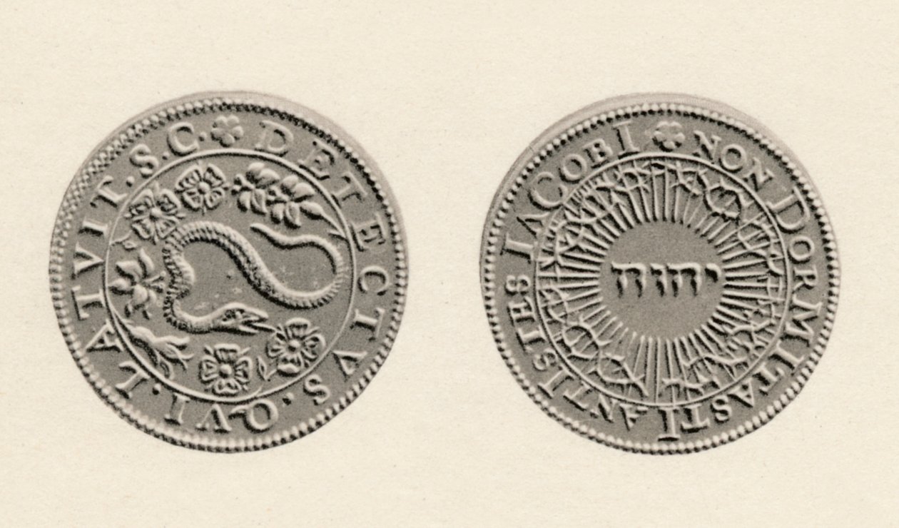 Medalha em comemoração à descoberta da trama da pólvora, 1605, 1904 de Unbekannt