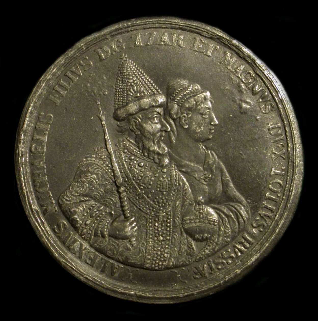 Medalha do czar Alexis I da Rússia para comemorar o nascimento de Pedro, o Grande, ca 1775 de Unbekannt