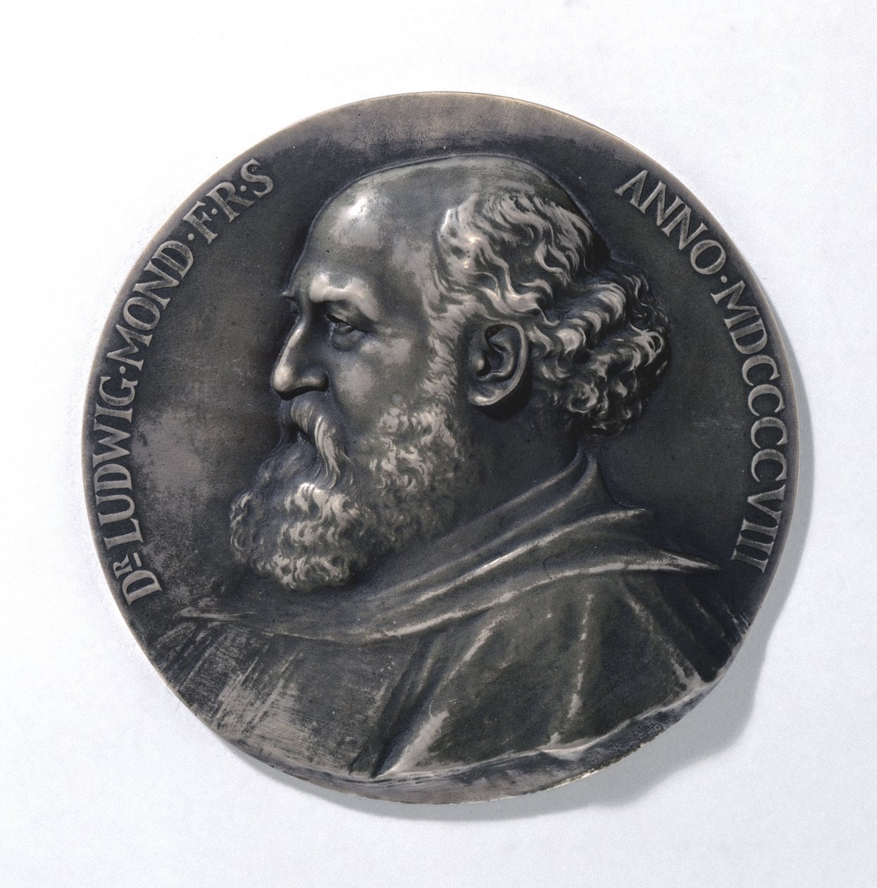 Medalha que representa Ludwig Mond, químico industrial de Unbekannt