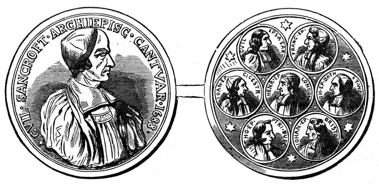 Medalha dos Sete Bispos, século XVIII de Unbekannt