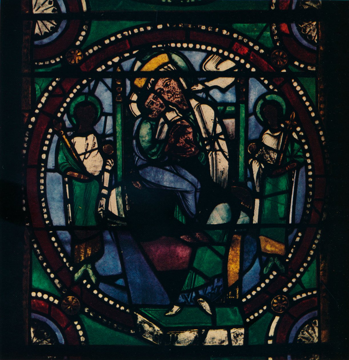 Medalhão da Igreja de Santa Maria e Todos os Santos, 1925 de Unbekannt