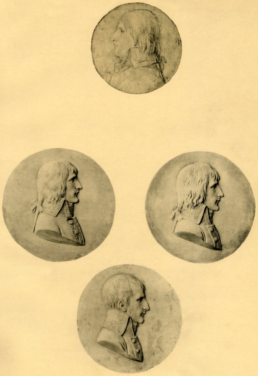 Retratos medalhão de Napoleão, 1797-1799, 1921. de Unbekannt