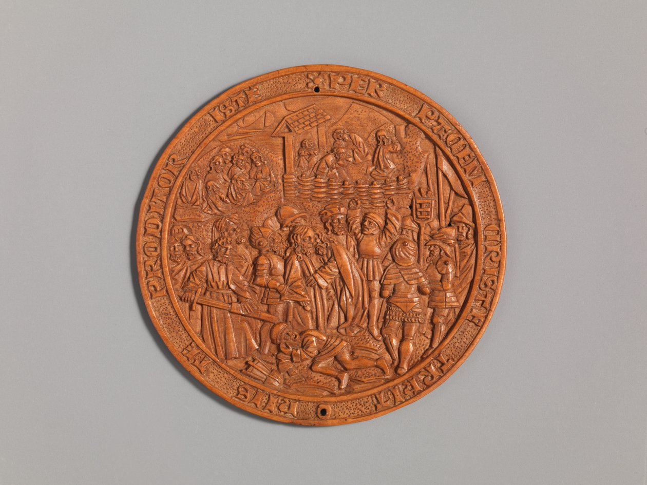 Medalhão com a Traição de Jesus, início do século XVI. de Unbekannt