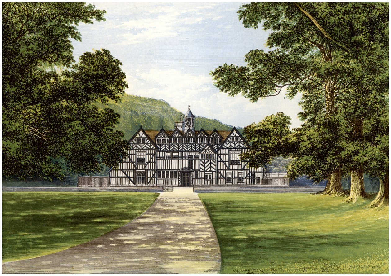 Meer Hall, perto de Droitwich, Worcestershire, casa da família Bearcroft, c1880 de Unbekannt