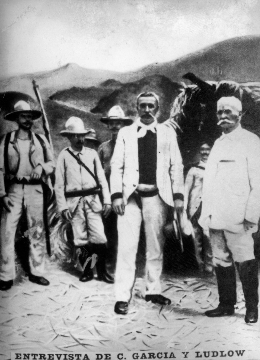 Reunião do General Garcia com o Brigadeiro Ludlow, 1898, 1920 de Unbekannt