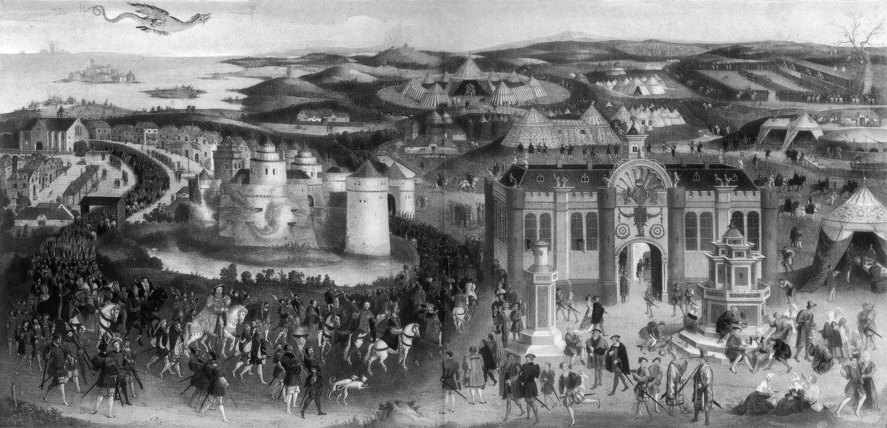 Encontro de Henrique VIII e Francisco I, no Campo do Pano de Ouro, 1520, 1902 de Unbekannt