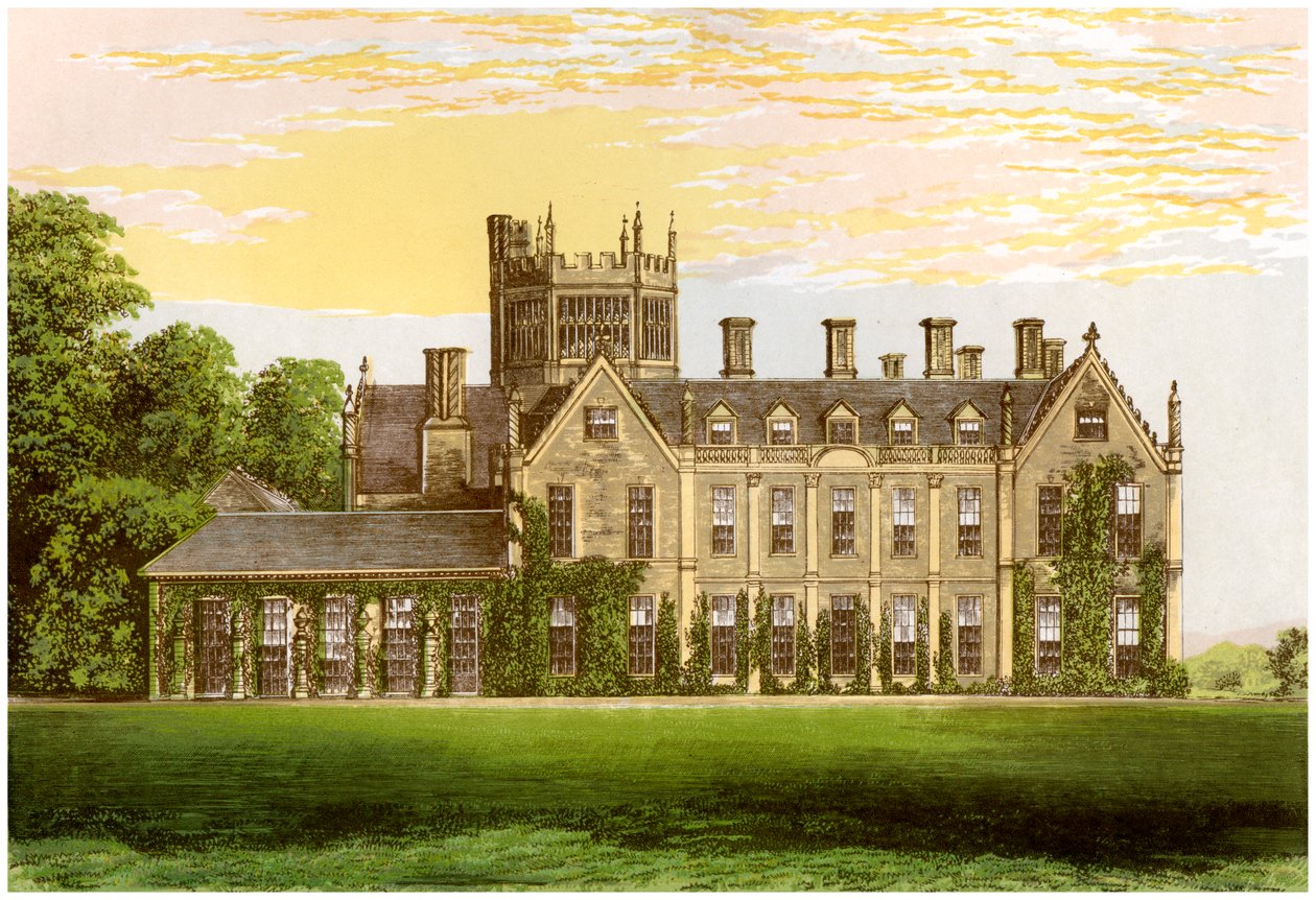 Melbury House, Dorset, casa do conde de Ilchester, c1880 de Unbekannt