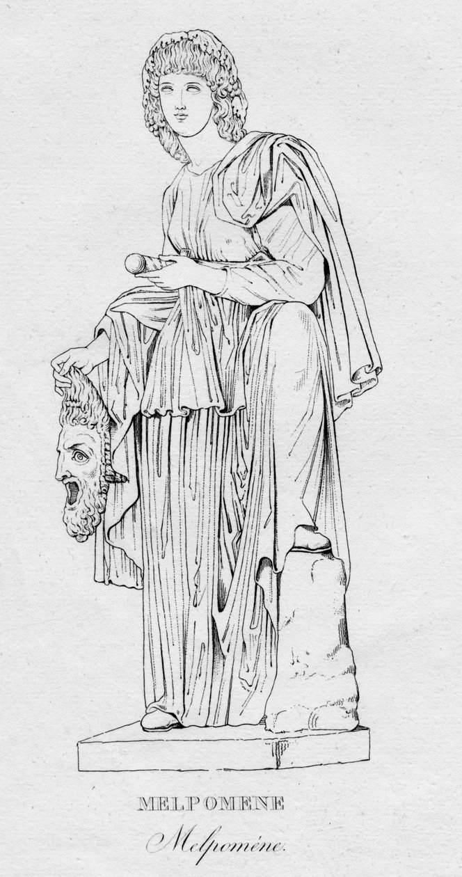 Melpomene Melpoméne, c1850 de Unbekannt