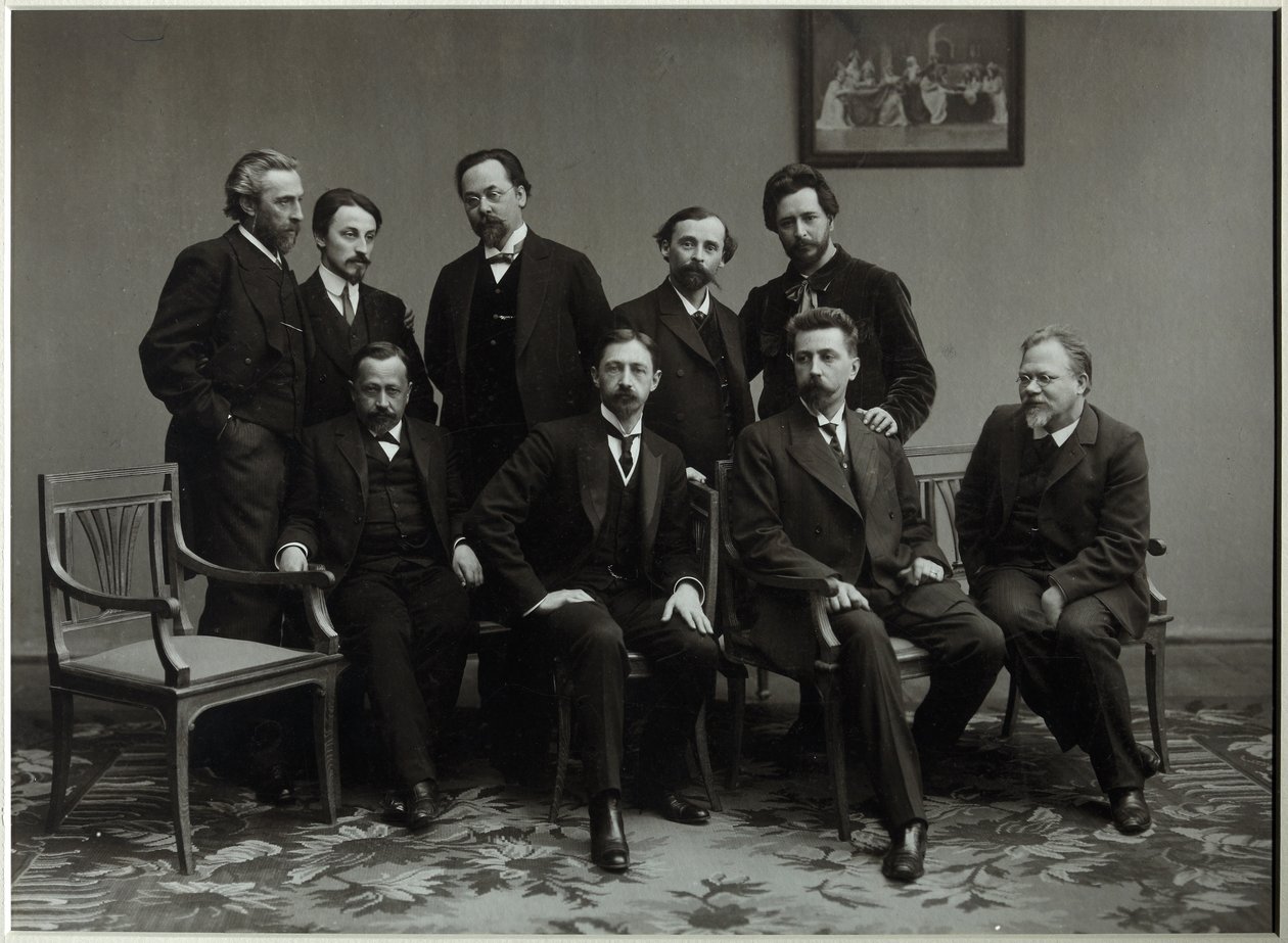 Membros do Grupo Literário Sreda Quarta-feira, 1910 de Unbekannt