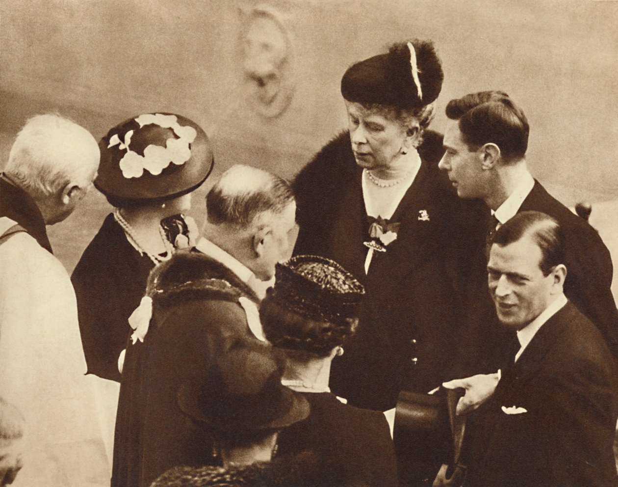 Inauguração do Memorial ao Pai, Castelo de Windsor, 23 de abril de 1937 de Unbekannt