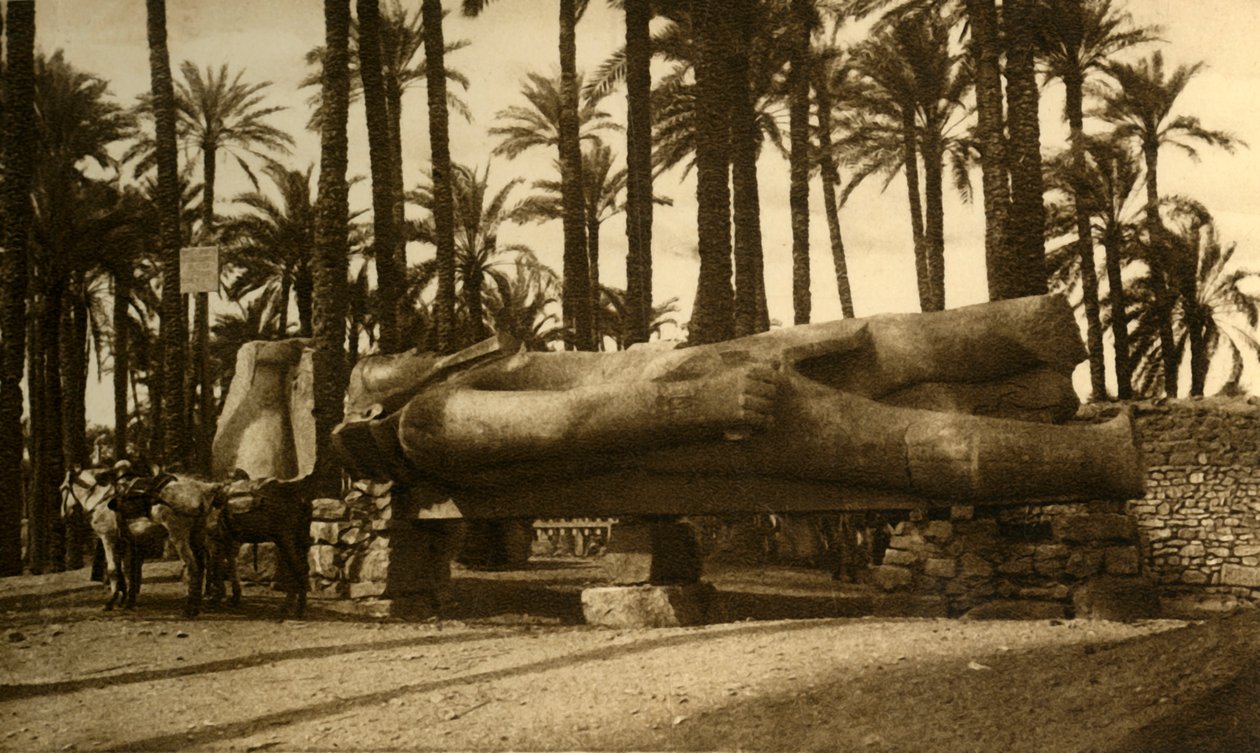 Memphis - a estátua colossal de Ramsés II, c1918-c1939. de Unbekannt