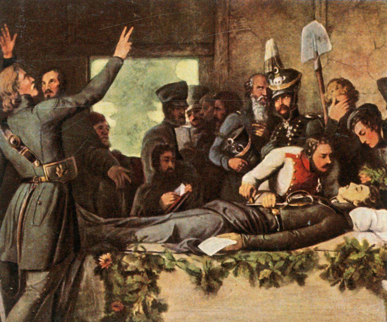 Homens do Corpo Livre de Lützow com corpo de Körners, 26 de agosto de 1813, 1936. de Unbekannt