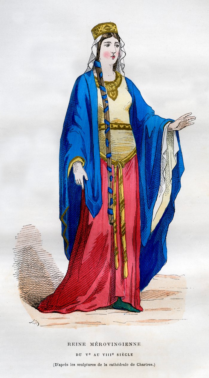 Rainha Merovíngia, séculos V e VIII, de 1882 a 1884 de Unbekannt