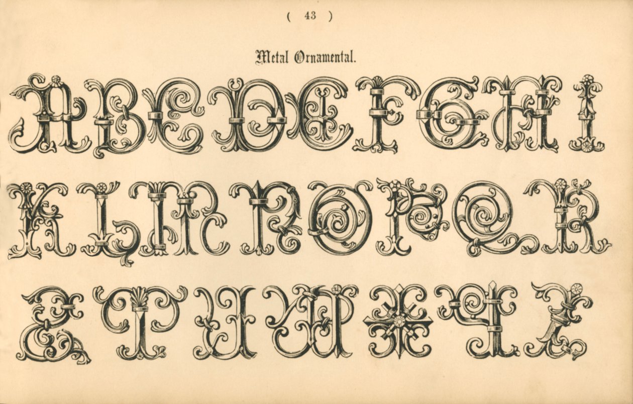 Metal Ornamental, 1862 de Unbekannt