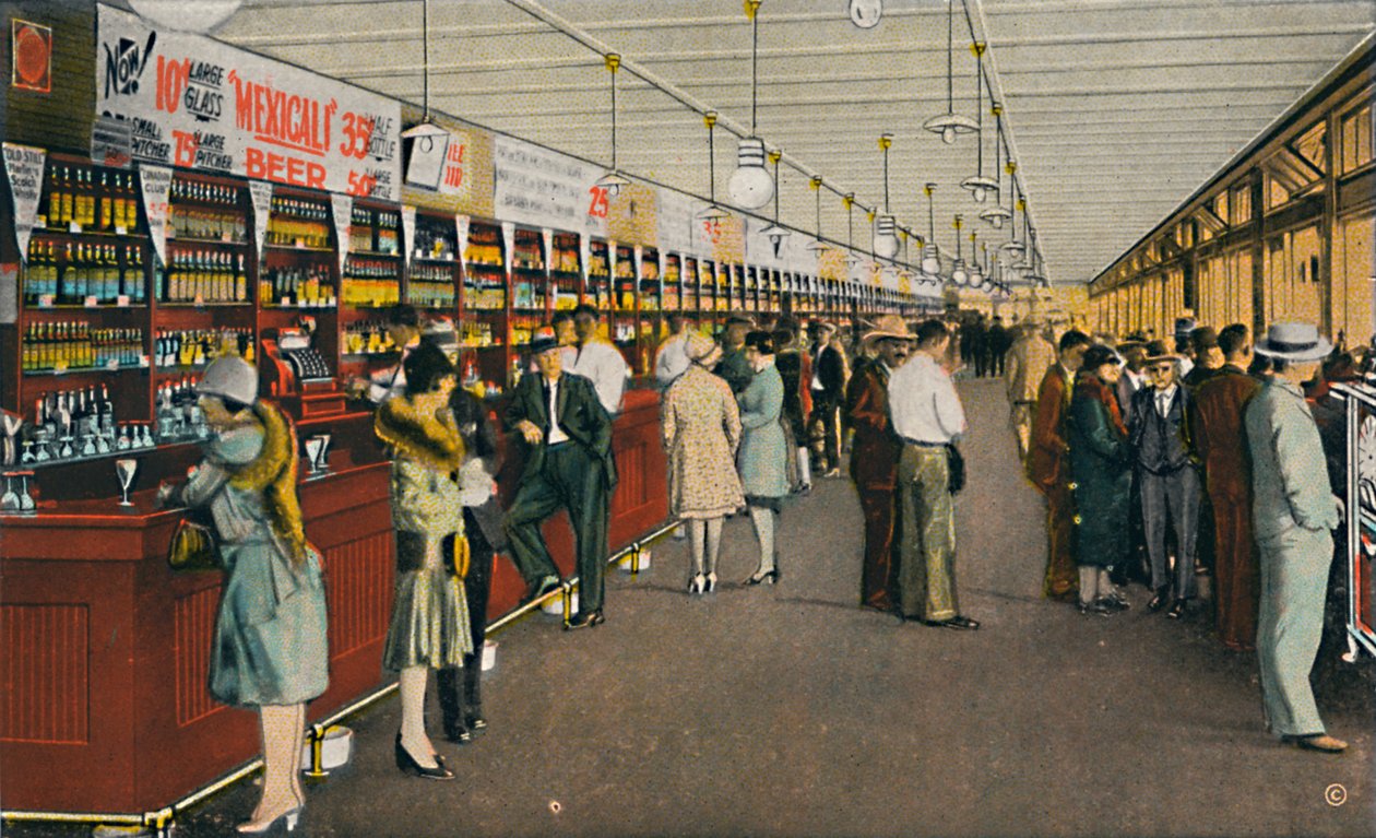 Mexicali Beer Hall, o bar mais longo do mundo, c1939 de Unbekannt