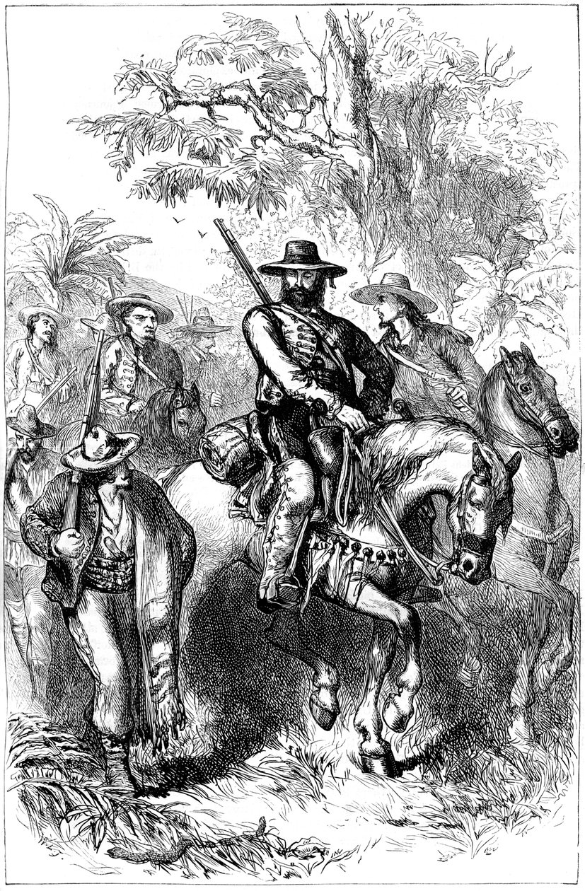Filibusters mexicanos em marcha, meados do século XIX de Unbekannt