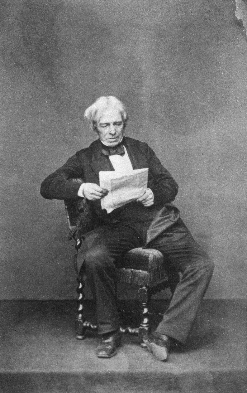Michael Faraday, físico e químico britânico, c1850-1867 de Unbekannt