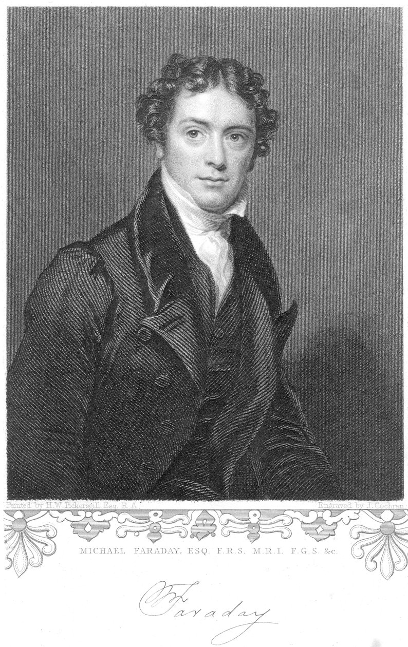 Michael Faraday, químico e físico inglês, século XIX de Unbekannt