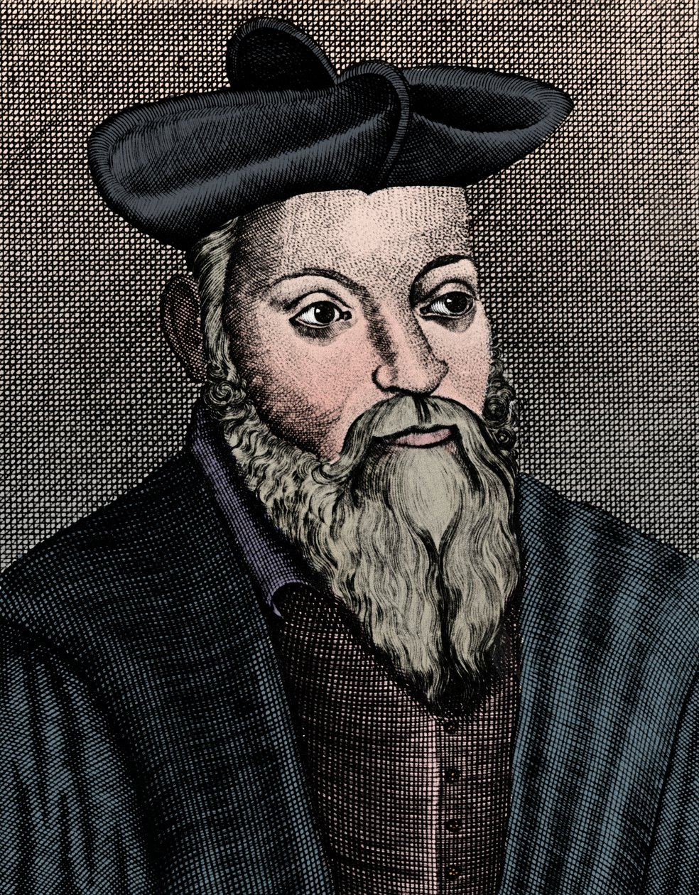 Michel Nostradamus 1503-1556, médico e astrólogo francês, século XVII de Unbekannt