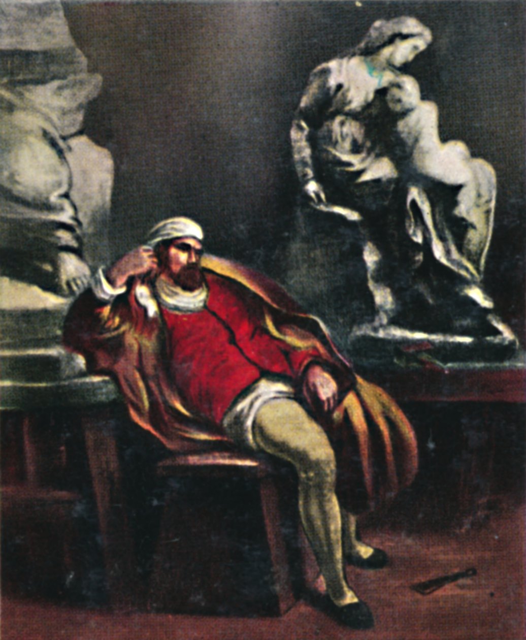 Michelangelo 1475-1564. - Pintura de Delacroix, 1934. de Unbekannt