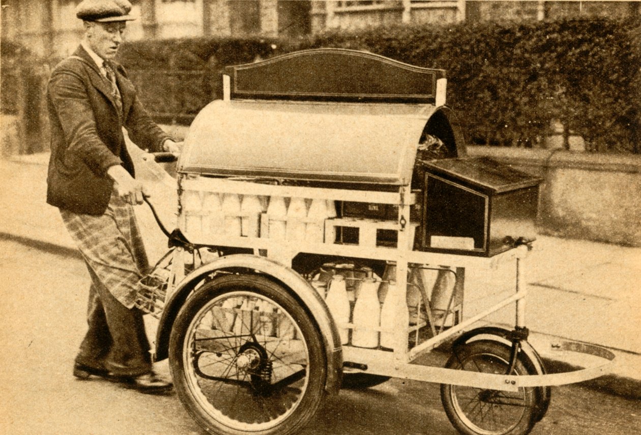 Carrinho de leite, 1933. de Unbekannt