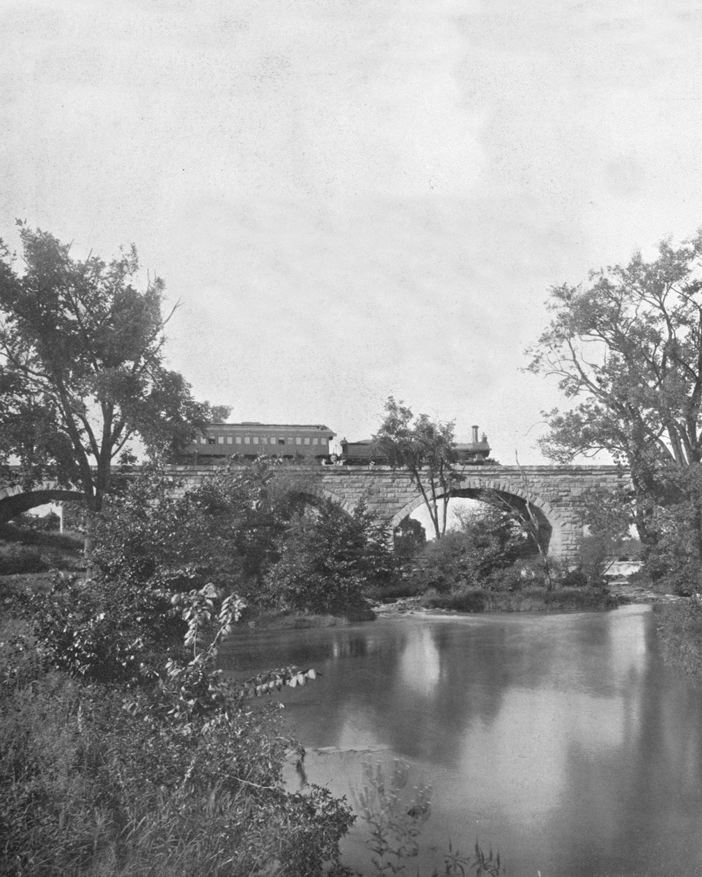 Mill Creek Bridge, estrada de ferro de Pensilvânia, EUA, c1900. de Unbekannt