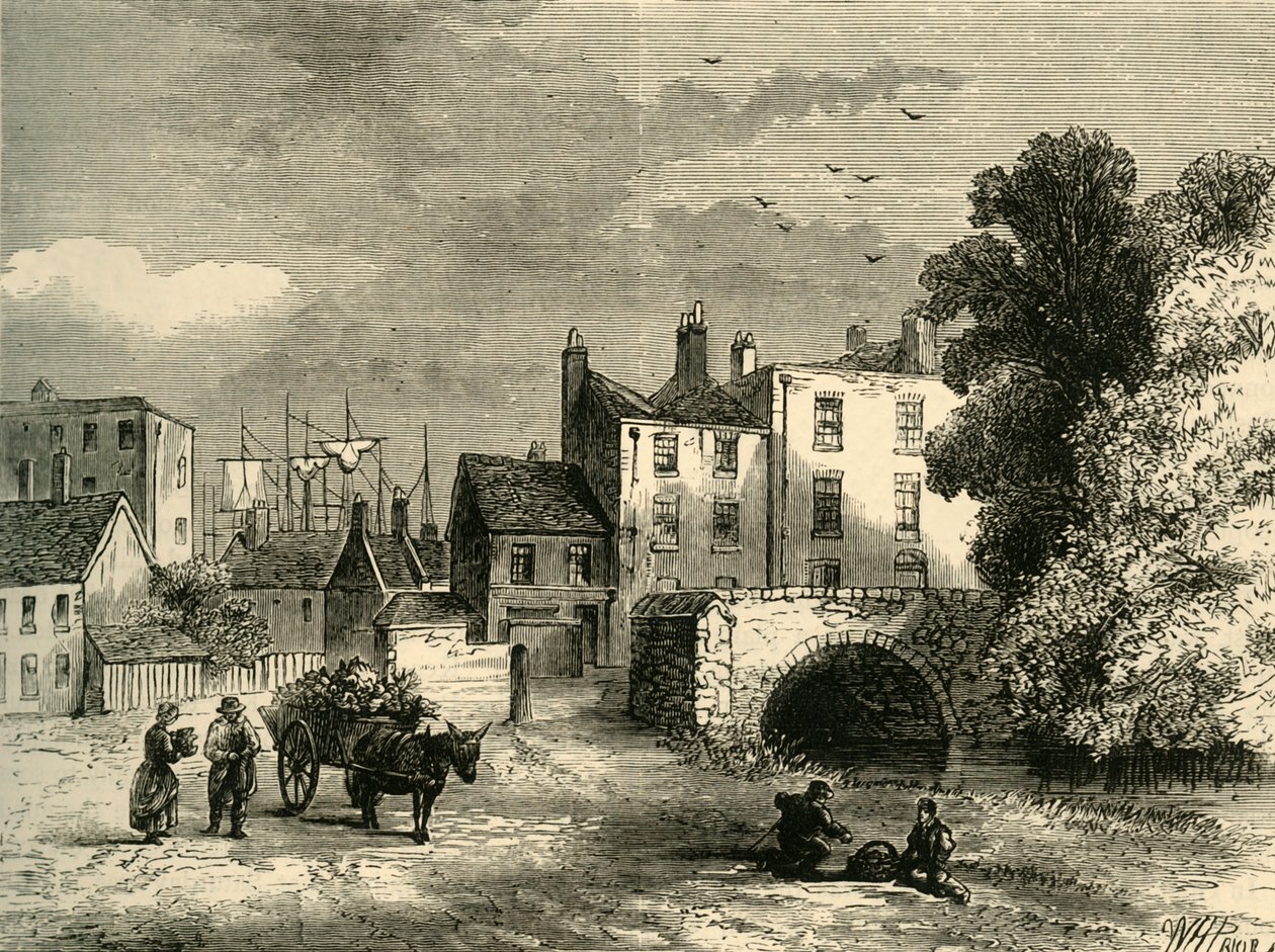 Mill Pond Bridge, em 1826, c1878. de Unbekannt