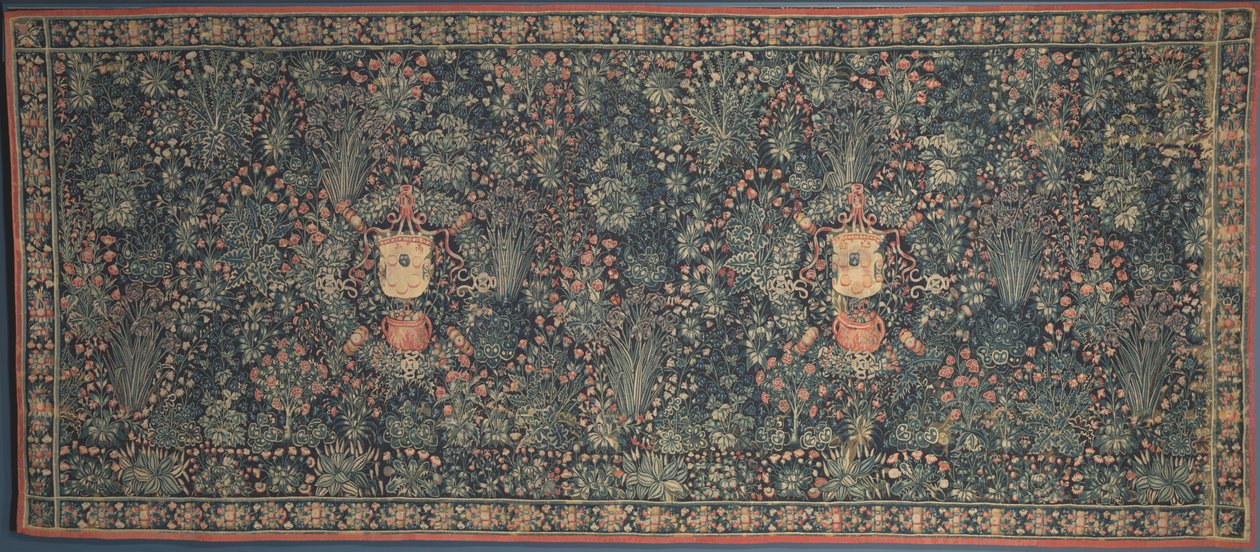 Tapeçaria de Millefleurs com brasão de Médici, 1520s. de Unbekannt