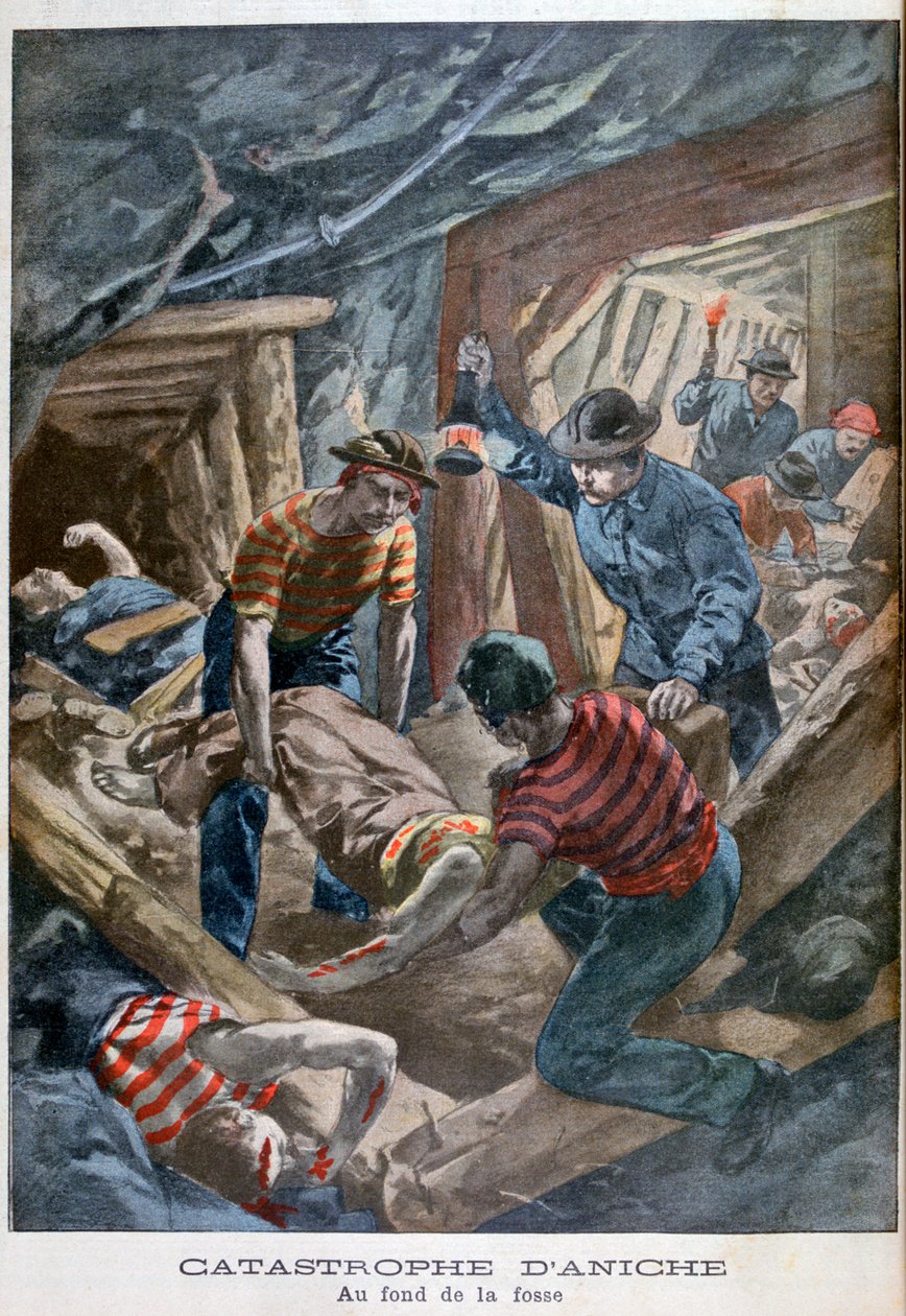 Mina de colapso, Aniche, França, 1900 de Unbekannt
