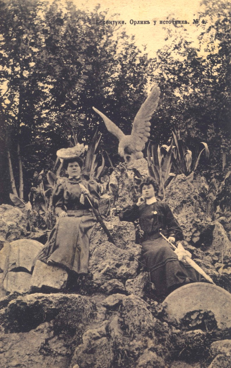 Nascente de água mineral, Yessentuki, Rússia, anos 1900. de Unbekannt
