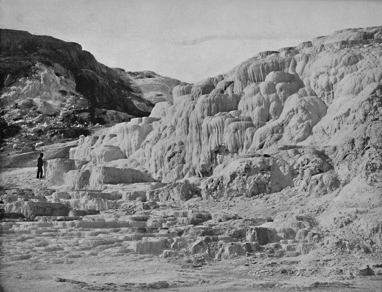 Terraço de Minerva, parque de Yellowstone, c1897. de Unbekannt