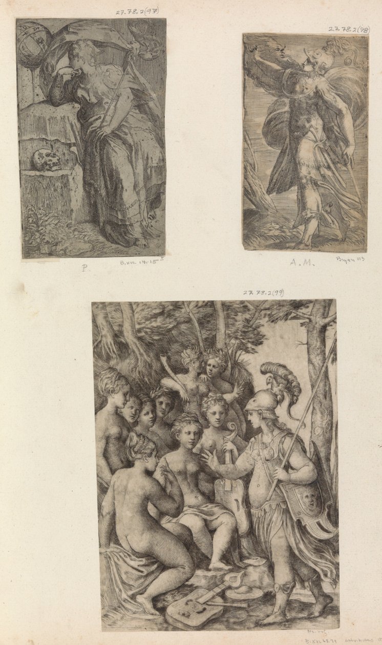 Minerva e as Musas,.n.d. de Unbekannt