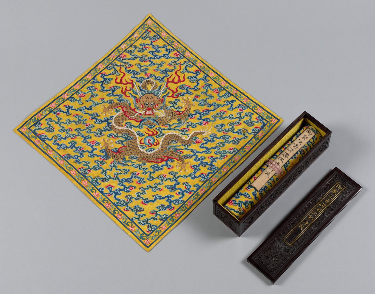 Mistura de águas claras e lamacentas na junção dos rios Jing e Wei, 1736-95. de Unbekannt