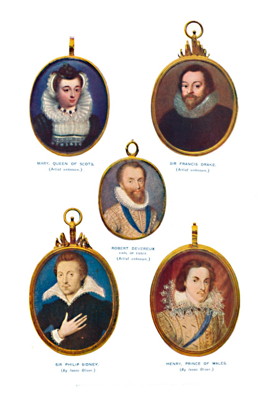 Miniaturas do período elisabetano Victoria and Albert Museum., C1580-1610, 1903 de Unbekannt