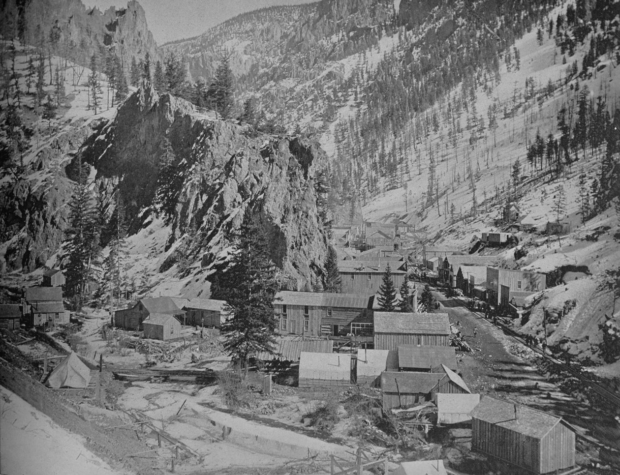 Campo de Mineração, Nevada, c1897. de Unbekannt