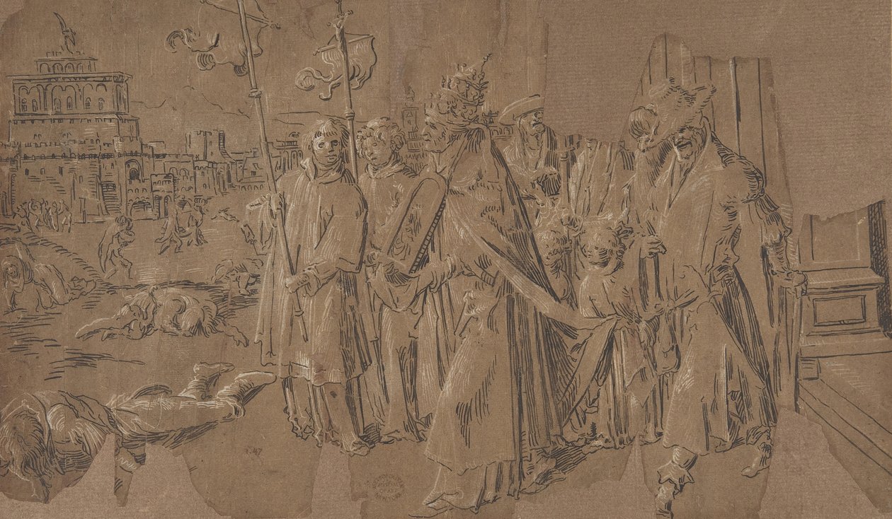 Milagre de São Gregório, século XVI. de Unbekannt